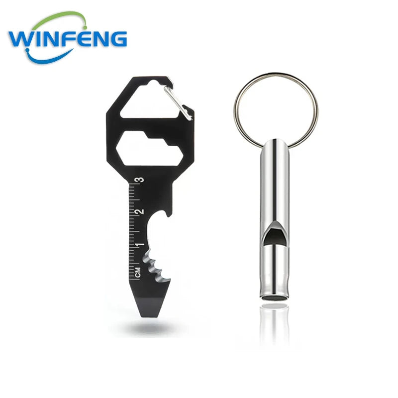 Llave de supervivencia+silbato