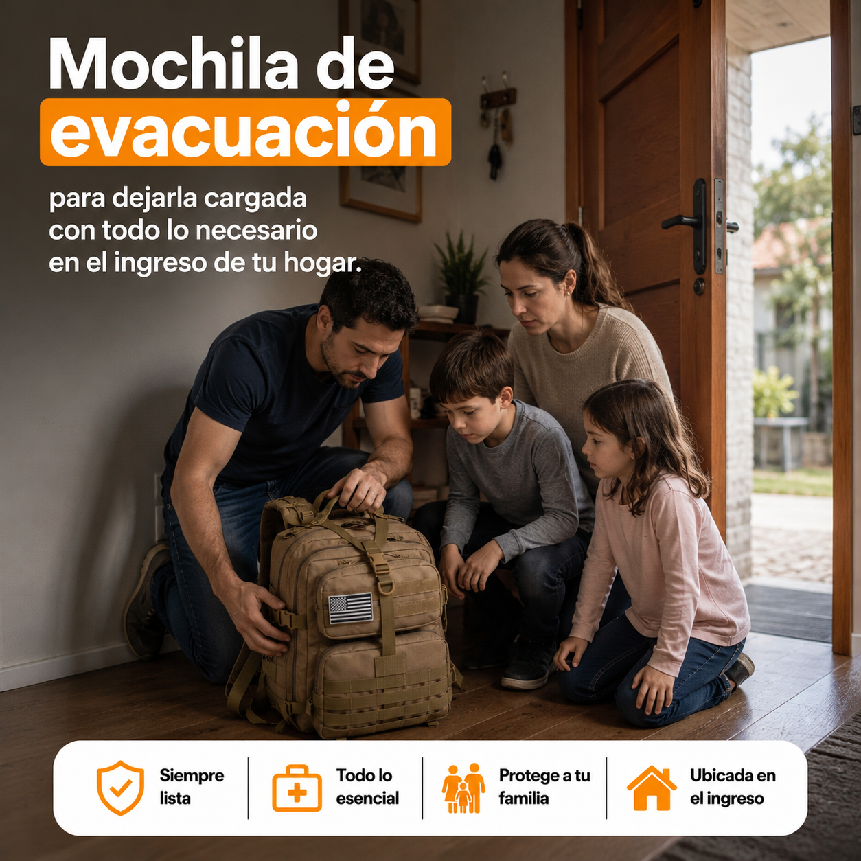Mochila de Evacuación - Siempre lista 30L