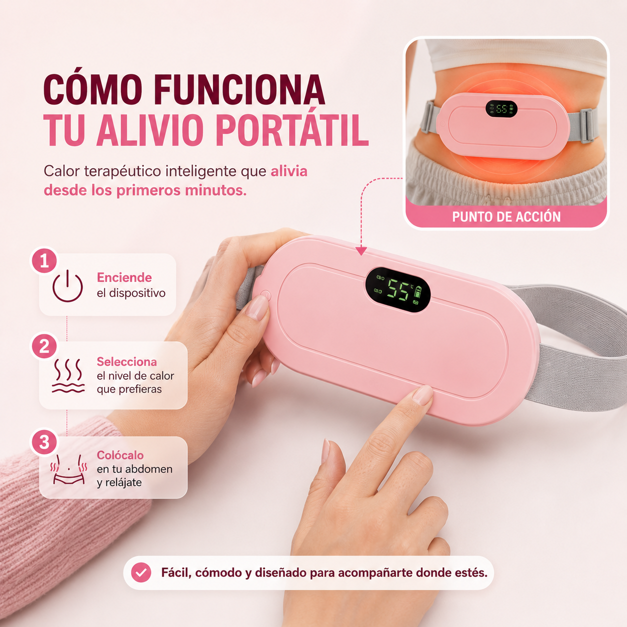 Mc - Cinturon Térmico Menstrual