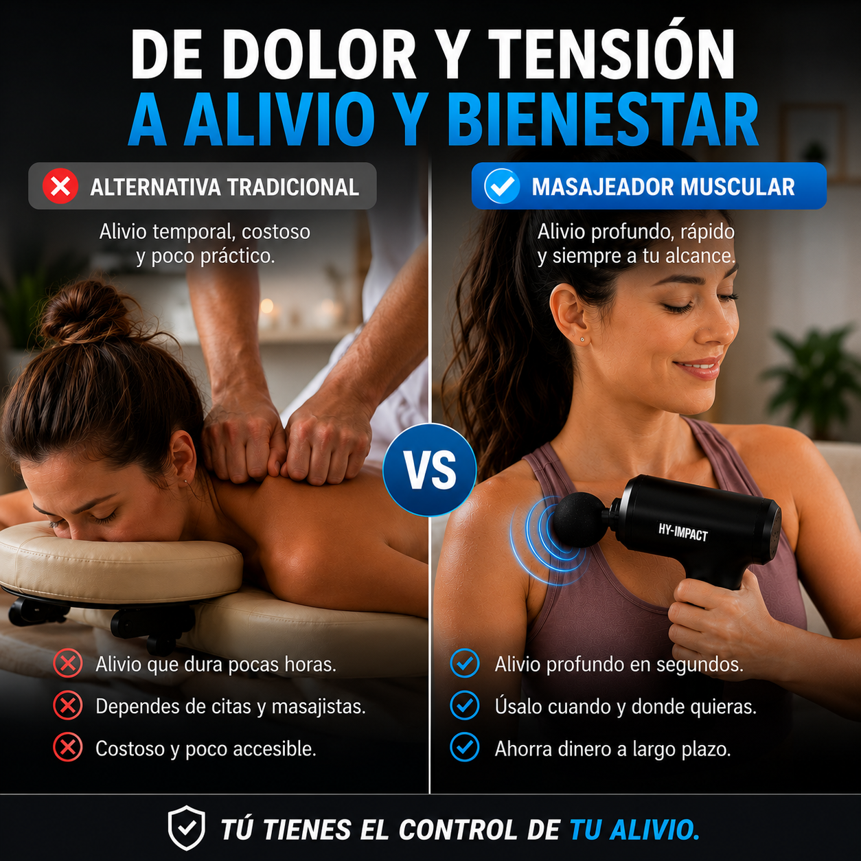HY-IMPACT Masajeador Terapia Percusión