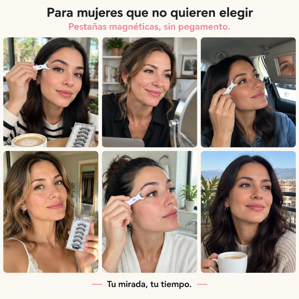 Pestañas magneticas reutilizables - Pretty Eyes
