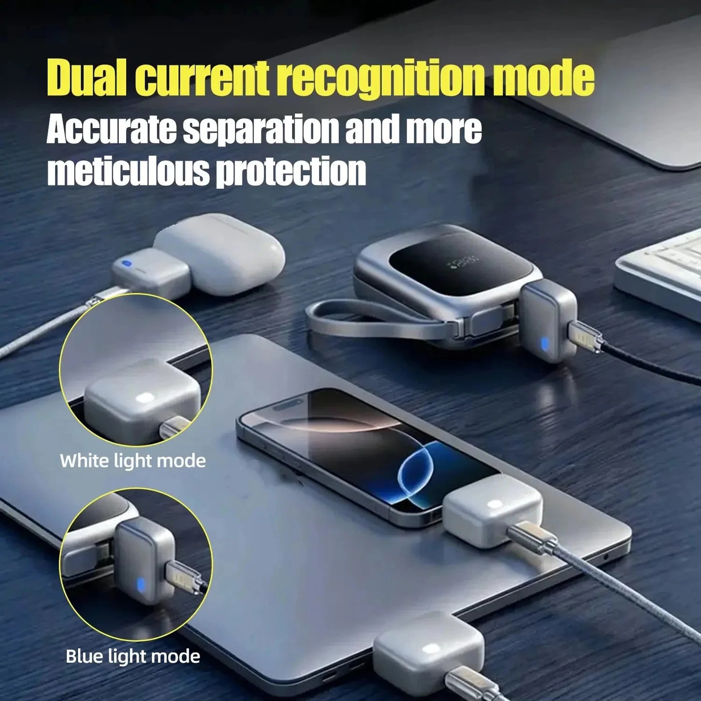 Type-C 140W Physical-Disconnect Battery Guard Anti-Overcharge Protection for Safe Overnight Charging Smart Auto Stop Charging