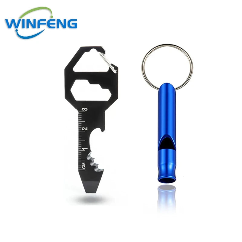 Llave de supervivencia+silbato