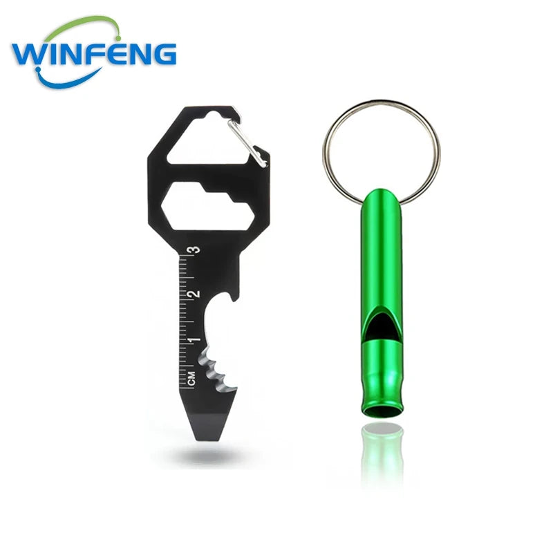 Llave de supervivencia+silbato